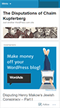 Mobile Screenshot of chaimkupferberg.wordpress.com