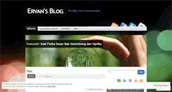 Desktop Screenshot of ervannur.wordpress.com