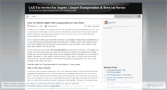 Desktop Screenshot of laxcarservice.wordpress.com