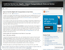 Tablet Screenshot of laxcarservice.wordpress.com