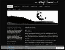 Tablet Screenshot of creatinglittlemonsters.wordpress.com