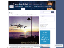 Tablet Screenshot of francoisedube.wordpress.com