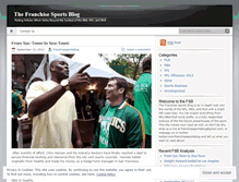 Tablet Screenshot of franchisesportsblog.wordpress.com