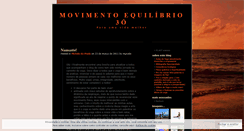 Desktop Screenshot of movimentoequilibrio.wordpress.com