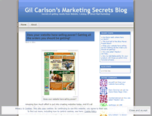 Tablet Screenshot of gilcarlson.wordpress.com