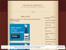 Tablet Screenshot of massiverespect.wordpress.com