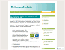 Tablet Screenshot of cleaningproducts.wordpress.com