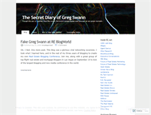 Tablet Screenshot of fakegregswann.wordpress.com
