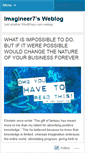 Mobile Screenshot of imagineer7.wordpress.com