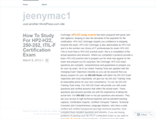 Tablet Screenshot of jeenymac1.wordpress.com