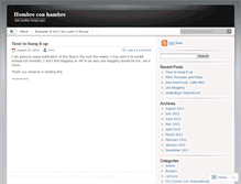 Tablet Screenshot of hombreconhambre.wordpress.com
