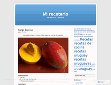 Tablet Screenshot of mirecetario.wordpress.com