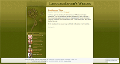 Desktop Screenshot of languagelover.wordpress.com