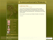 Tablet Screenshot of languagelover.wordpress.com
