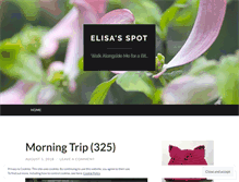 Tablet Screenshot of elisasspot.wordpress.com