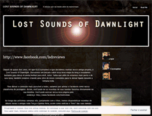 Tablet Screenshot of lostsoundsofdawnlight.wordpress.com