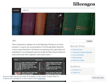 Tablet Screenshot of lilleengen.wordpress.com