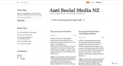 Desktop Screenshot of antisocialmediablog.wordpress.com