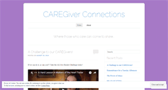 Desktop Screenshot of caregiverconnections322.wordpress.com