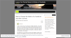 Desktop Screenshot of luxurycarerental.wordpress.com