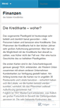 Mobile Screenshot of kreditportal.wordpress.com