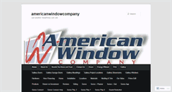 Desktop Screenshot of americanwindowcompany.wordpress.com