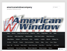 Tablet Screenshot of americanwindowcompany.wordpress.com