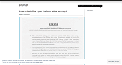 Desktop Screenshot of pppsgr.wordpress.com