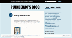 Desktop Screenshot of plukdedag.wordpress.com