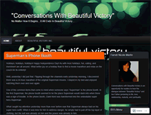 Tablet Screenshot of beautifulvictory.wordpress.com