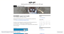 Desktop Screenshot of agilegirl.wordpress.com