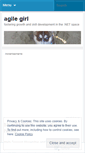 Mobile Screenshot of agilegirl.wordpress.com