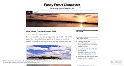 Desktop Screenshot of funkyfreshgloucester.wordpress.com