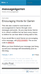 Mobile Screenshot of message4garren.wordpress.com