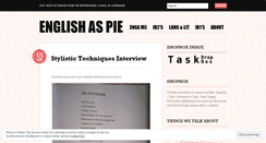 Desktop Screenshot of englishaspie.wordpress.com