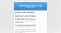 Desktop Screenshot of institutneurologic.wordpress.com