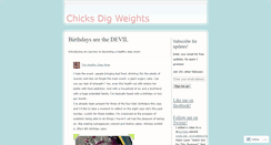 Desktop Screenshot of chicksdigweights.wordpress.com