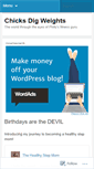 Mobile Screenshot of chicksdigweights.wordpress.com