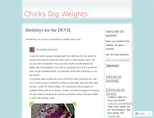 Tablet Screenshot of chicksdigweights.wordpress.com