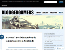 Tablet Screenshot of bloggergamers.wordpress.com
