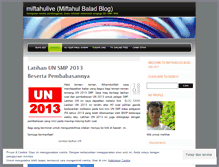 Tablet Screenshot of miftahulive.wordpress.com
