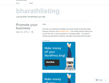 Tablet Screenshot of bharathlisting.wordpress.com