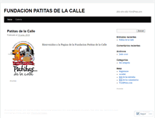 Tablet Screenshot of patitasdelacalle.wordpress.com