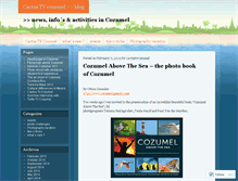 Tablet Screenshot of cactustvcozumel.wordpress.com
