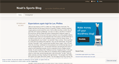 Desktop Screenshot of noahsportsblog.wordpress.com