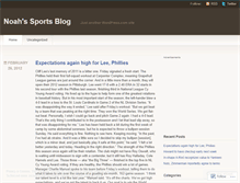 Tablet Screenshot of noahsportsblog.wordpress.com