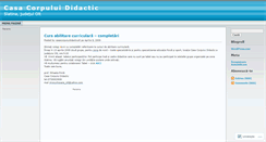 Desktop Screenshot of casacorpuluididacticolt.wordpress.com