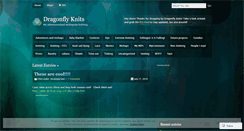 Desktop Screenshot of dragonflyknits.wordpress.com