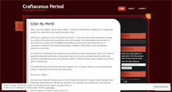 Desktop Screenshot of craftaceousperiod.wordpress.com