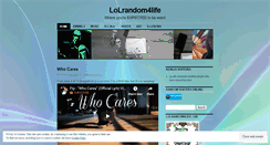 Desktop Screenshot of lolrandom4life.wordpress.com